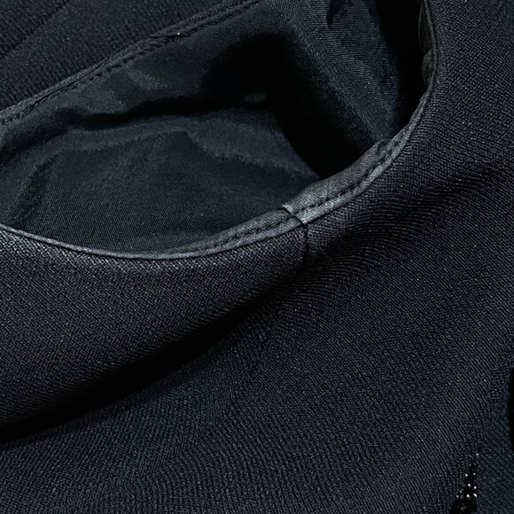 Liz Claiborne NIGHT Evening Gown Dress Maxi Black Beaded Neck Size 4 (READ) - Picture 5 of 10